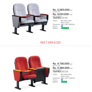Kursi Theatre/Kursi Auditorium Chitose Teatro-S11 DX (1 Seat)#Teatro-S11 DX(2 Seat)#Teatro-S15 DX (1 Seat)#Teatro-S15 DX(2 Seat)