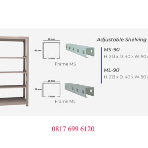 Adjustable Shelving Elite MS-90#ML-90#ML-120#ML-140#ML-160#ML-180