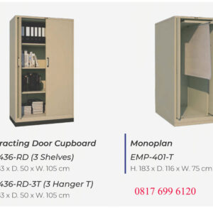Retracting Door Cupboard Elite EL-436-RD#EL-436-RD-3T#EMP-401-T